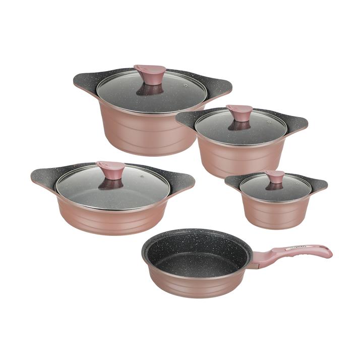 سرویس پخت و پز 9 پارچه عروس مدل دیاکو Aroos Diaco Cookware Set 9 Pcs